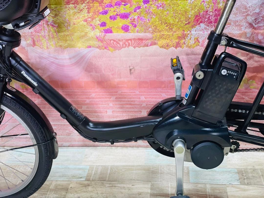 K1984 電動自転車パナソニック子供乗せ 20インチ 8Ah ブラック