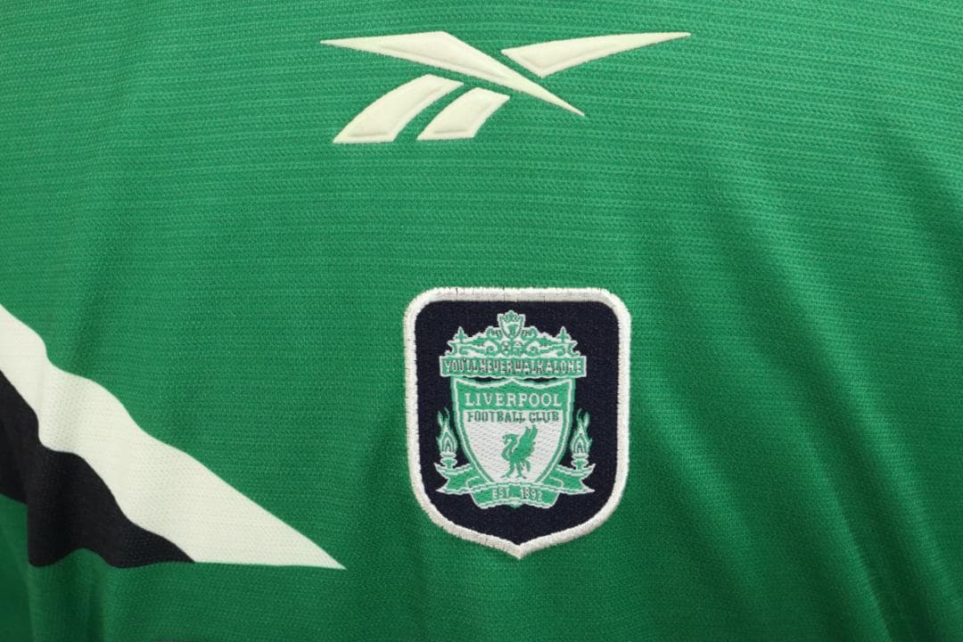 Reebok リバプール Carlsberg サッカーシャツ レア緑■25B36