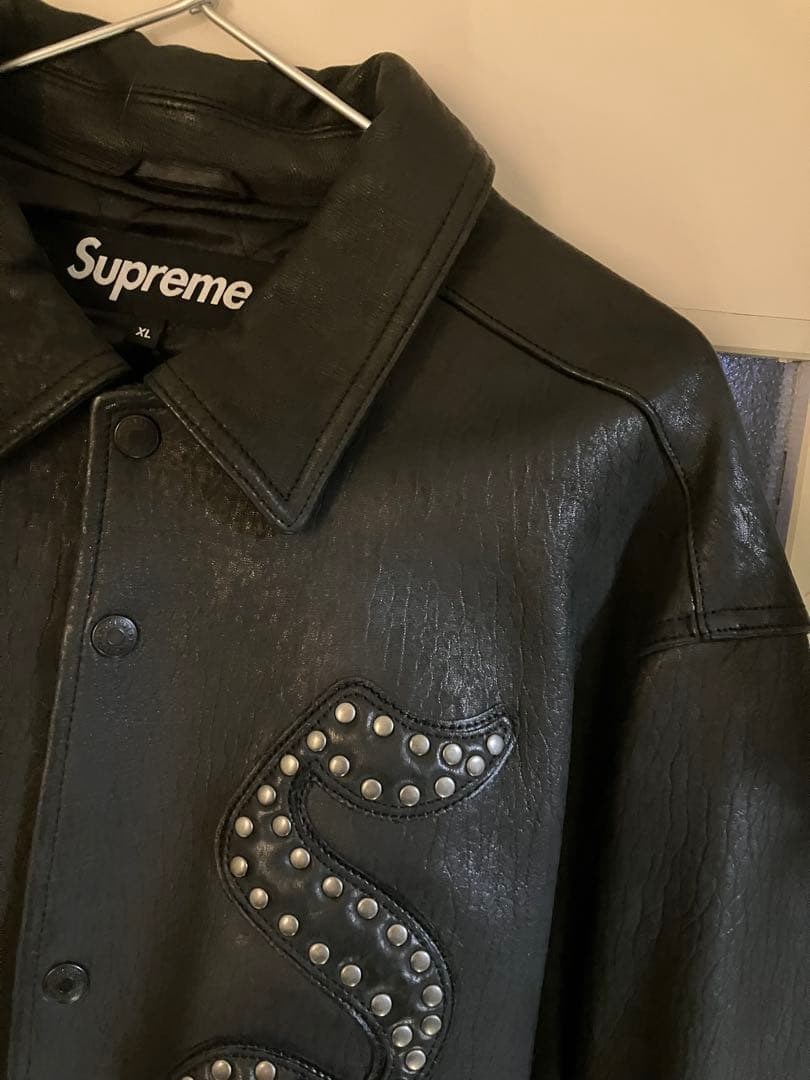 た*様 XL supreme pebbled lether varsity ja
