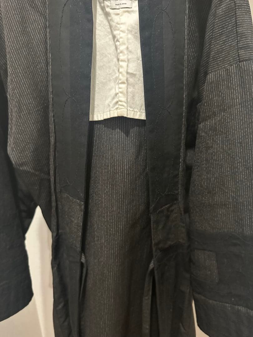 VISVIM RUUNPE COAT PINSTRIPE 羽織り アウター 黒