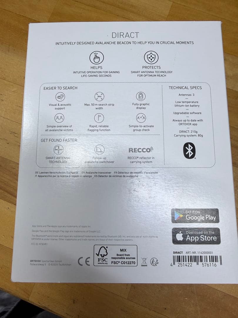 ORTOVOX DIRACT 雪山用ビーコン 新品未使用 正規品 最終値下げ