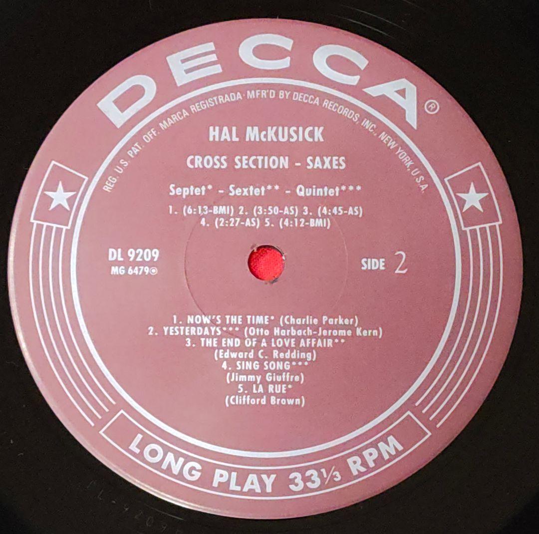 【ジャズ】Hal McKusick ★ジャズ通に人気の隠れ名盤