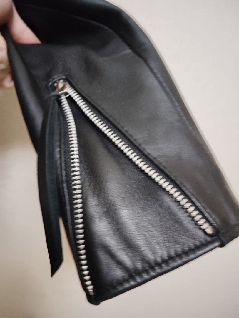 Schott シングルライダース ブラックレザージャケット　羊革 Lサイズ