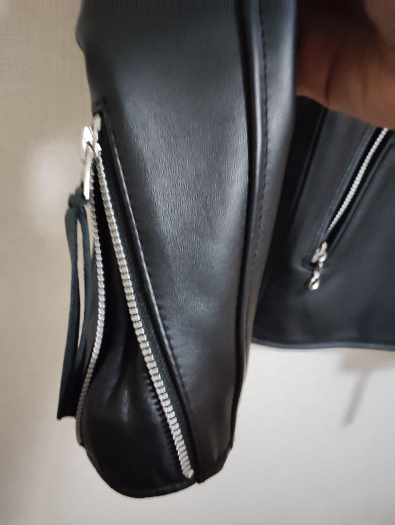 Schott シングルライダース ブラックレザージャケット　羊革 Lサイズ