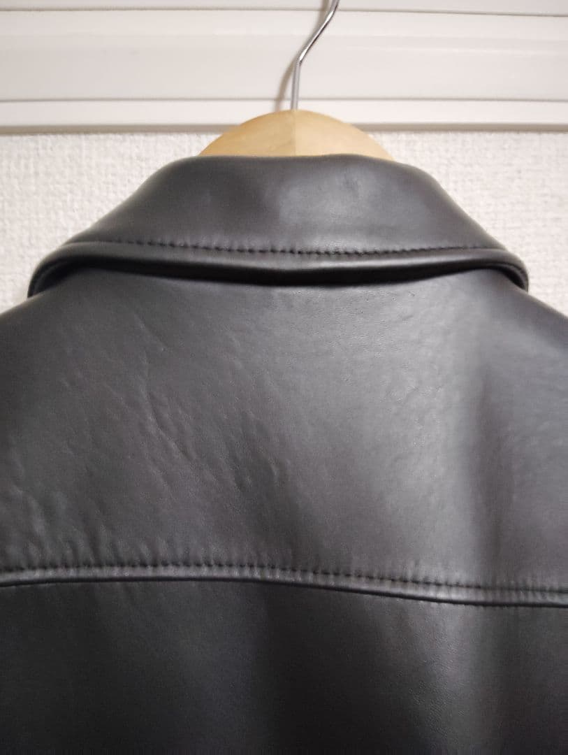 Schott シングルライダース ブラックレザージャケット　羊革 Lサイズ
