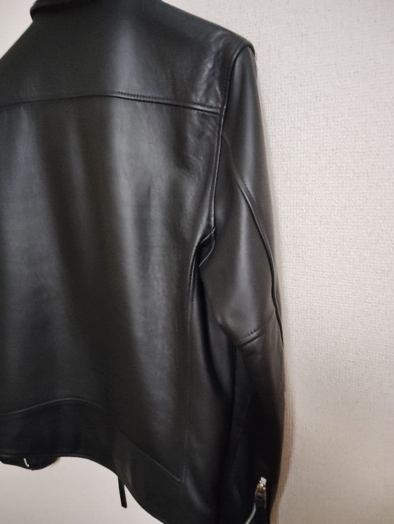 Schott シングルライダース ブラックレザージャケット　羊革 Lサイズ