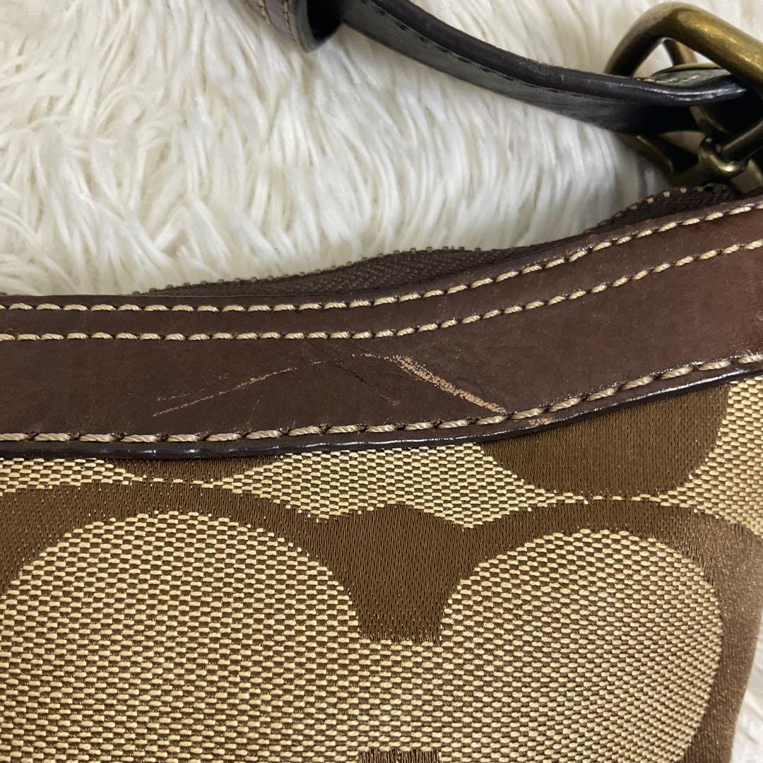 COACH コーチ ショルダーバッグ レオパード パッチワーク レザー