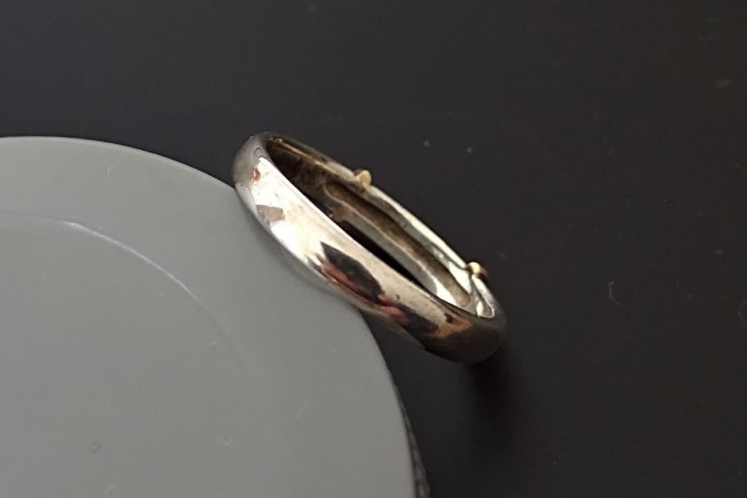 KENZOシルバー925 K18コンビ シルバーリング13号 銀指輪