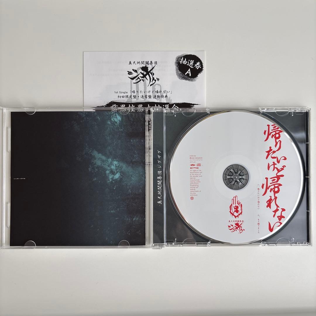 帰りたいけど帰れない 御朱印帳付き 真天地開闢集団ジグザグ CD 初回限定盤