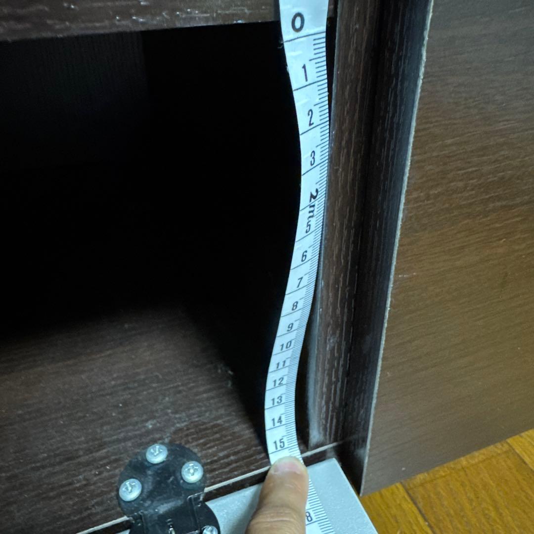 ダークブラウン テレビボード 引き出し付き