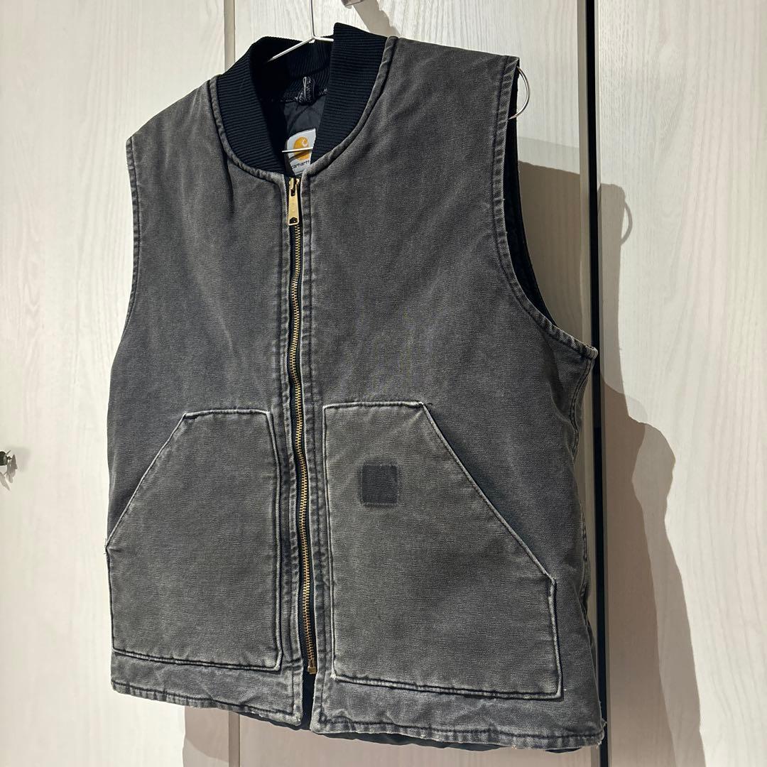 Carhartt : USA製 裏地キルティング ダック地ベスト