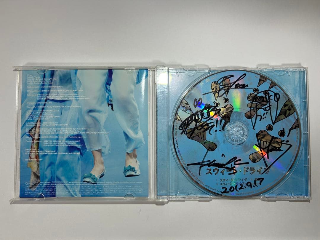【本人直筆】7!! seven oops 初期4人 サインCD