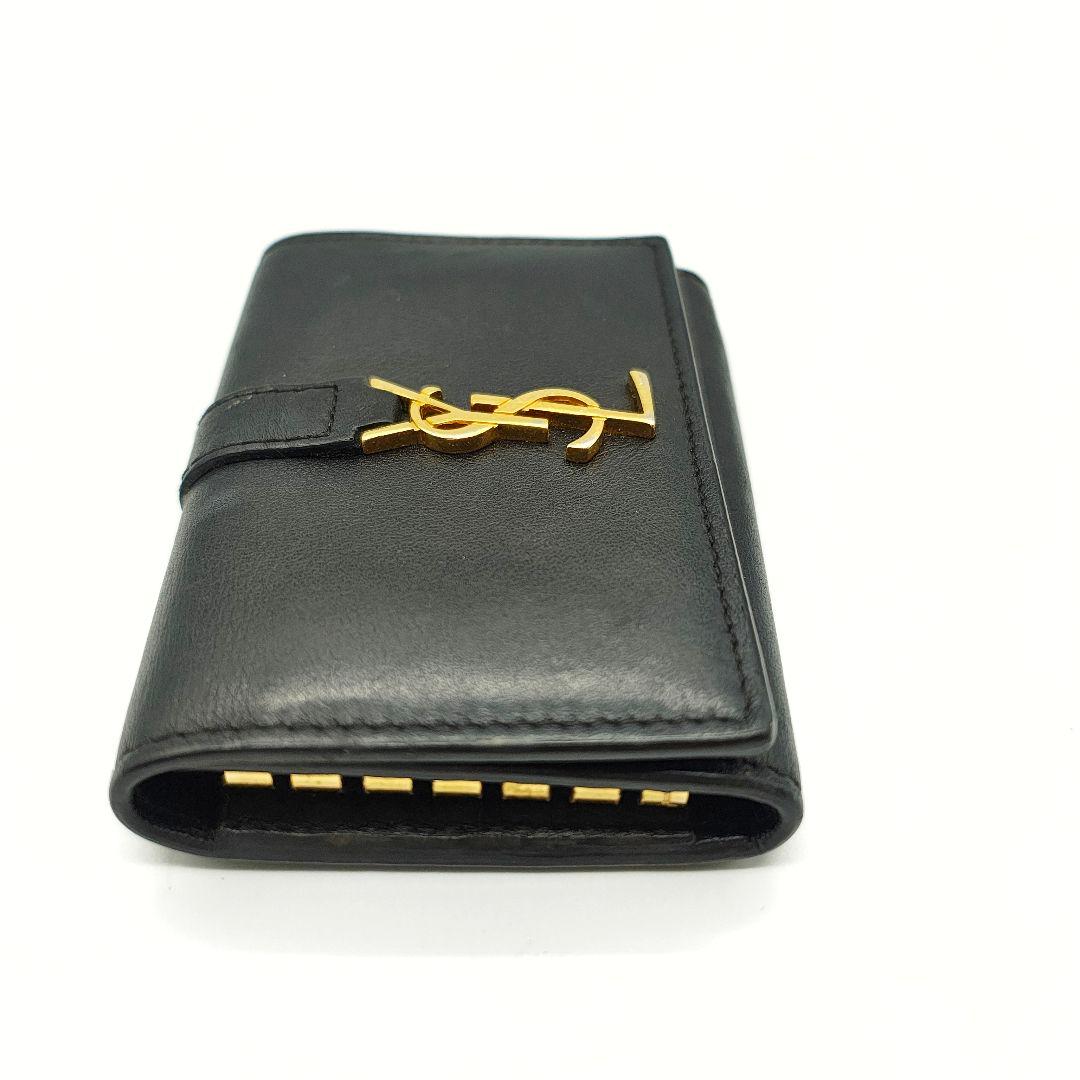 SAINT LAURENT キーケース カサンドラ ブラック サンローラン