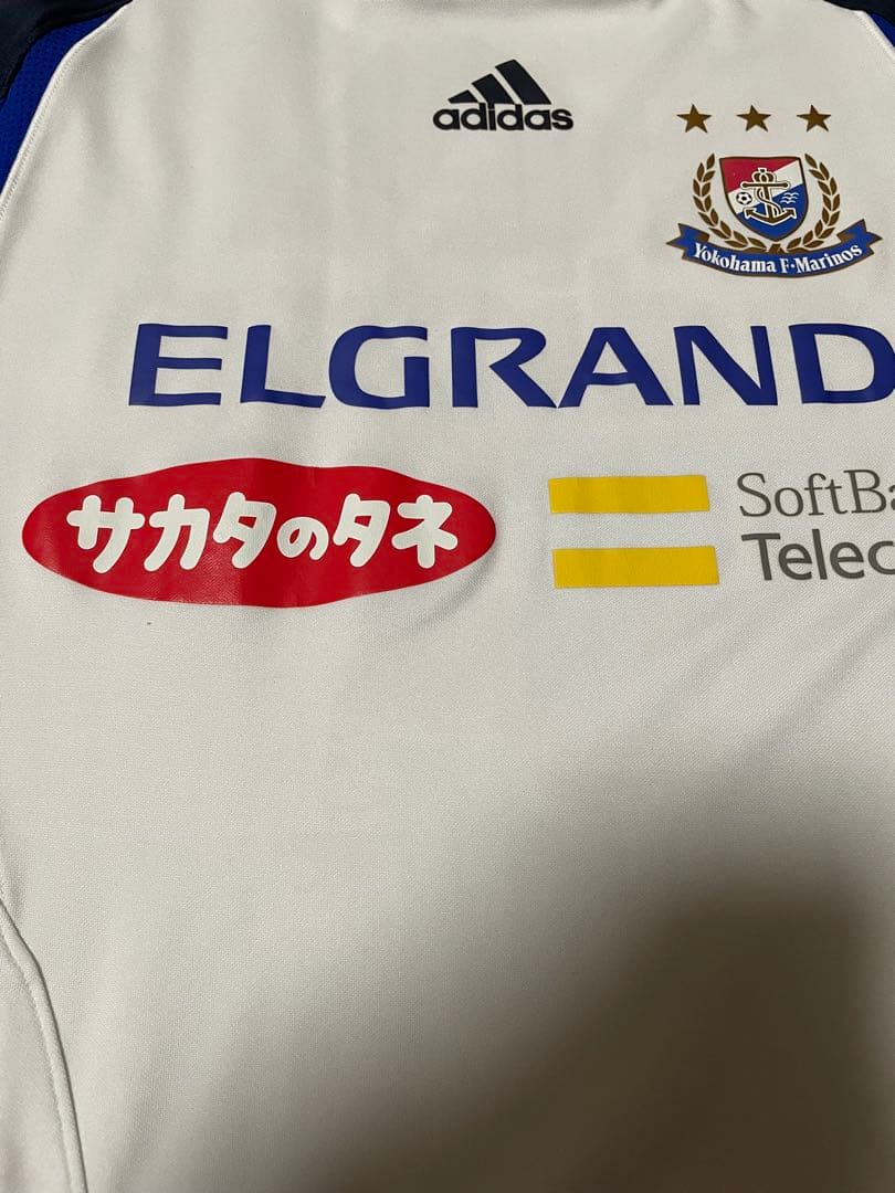 横浜マリノス　Oサイズ　サッカー　トレーニングウェア　adidas 希少
