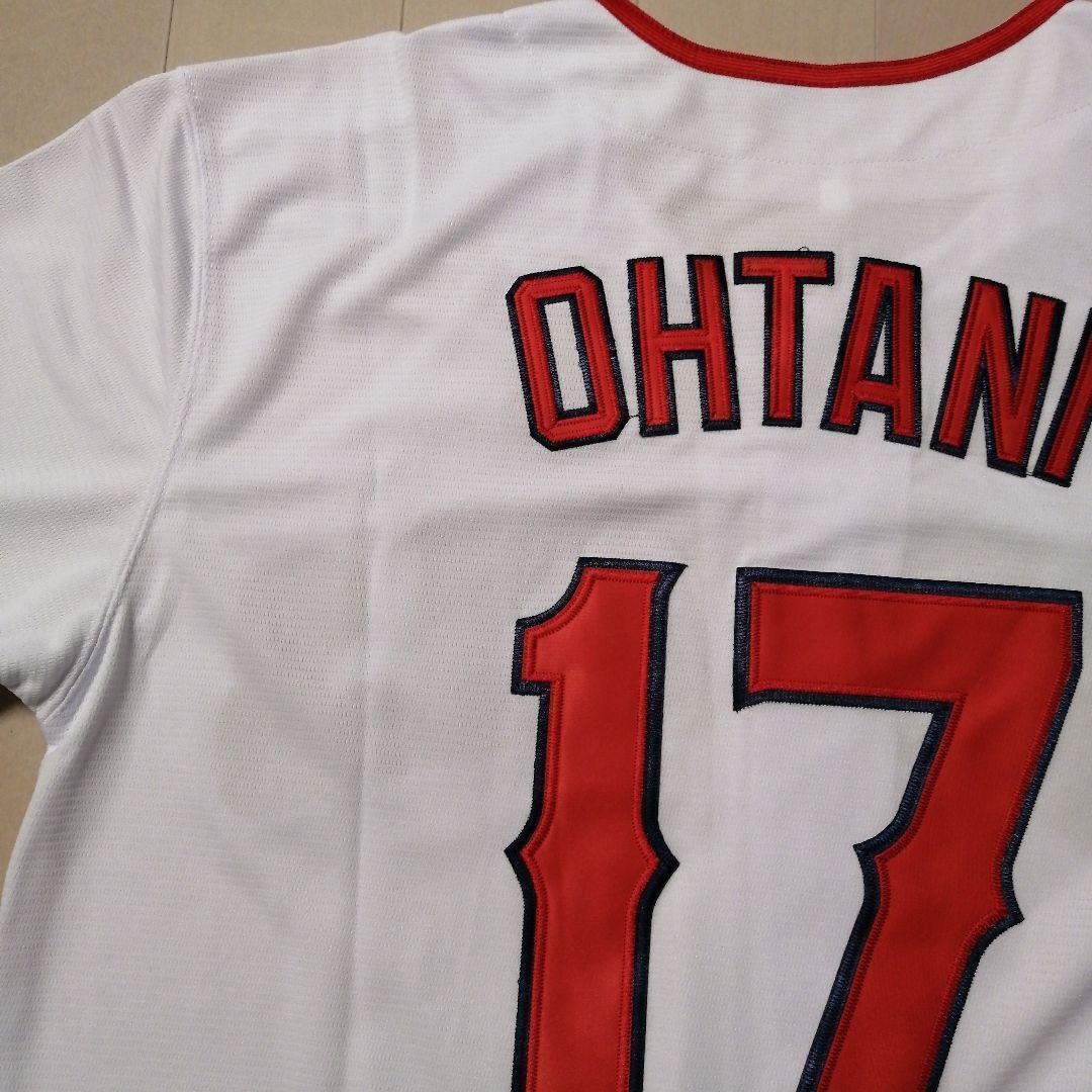 【新品】 大谷翔平 L エンゼルス 白ノーブランド ユニフォーム レア