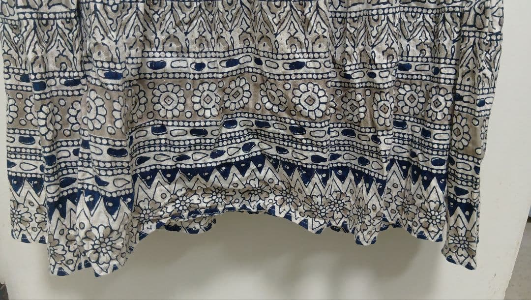 サラマリカCotton Lurex Border Print LongDress