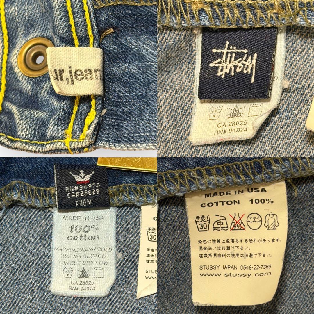 USA製 STUSSY stüssy-wk. デニムパンツ W32