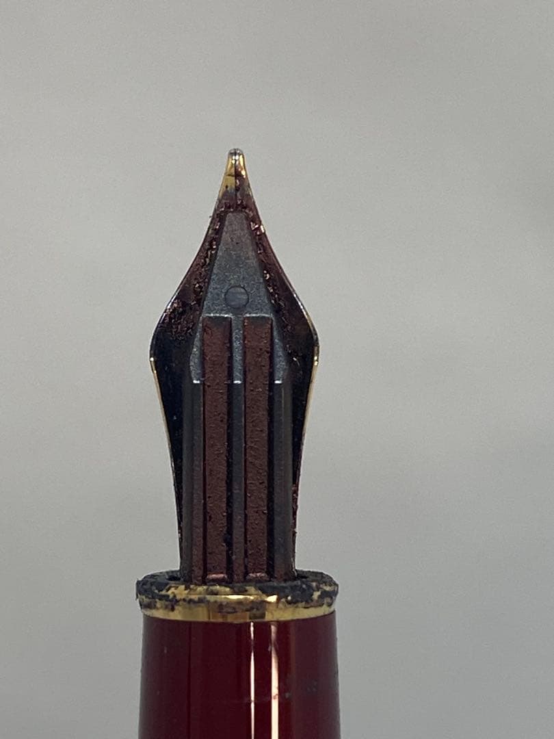 MONTBLANC バーガンディ 万年筆 14K/585