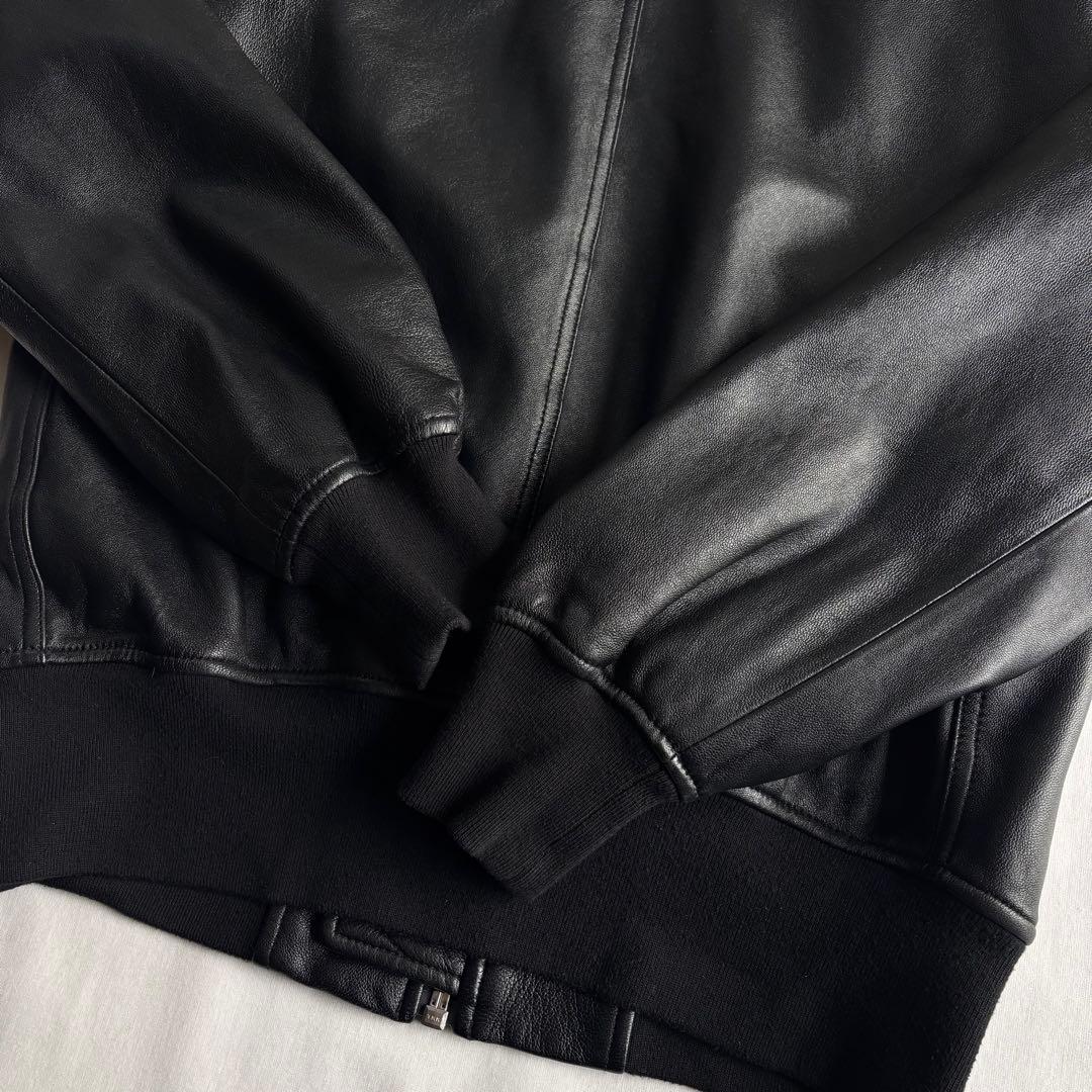 ジャケット・アウター 00s TETE HOMME sheep leather blouson BLK