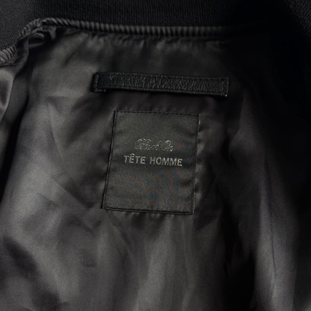 ジャケット・アウター 00s TETE HOMME sheep leather blouson BLK
