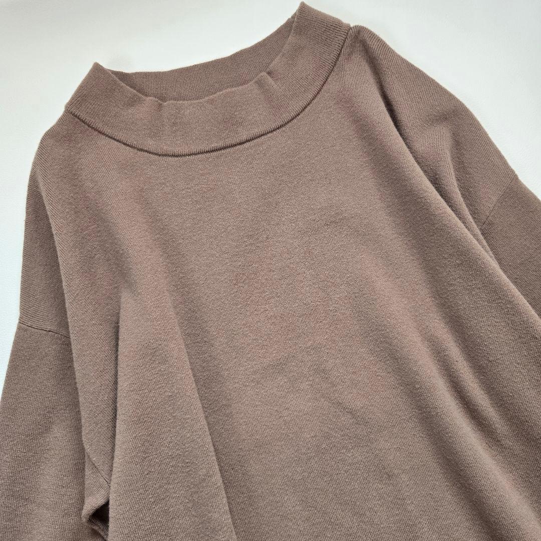 BEARDSLEY モックネック　ニットワンピース　ロング丈