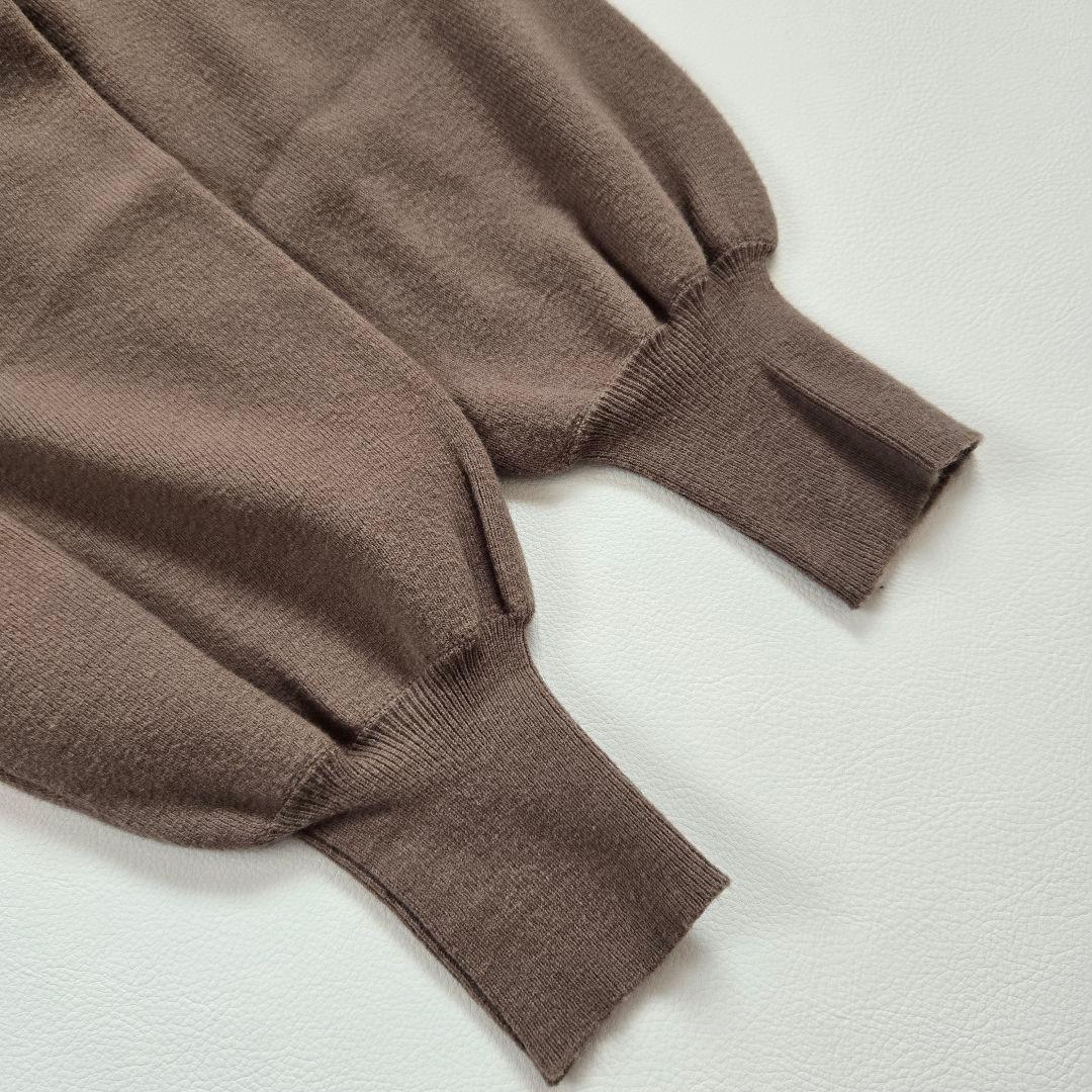 BEARDSLEY モックネック　ニットワンピース　ロング丈