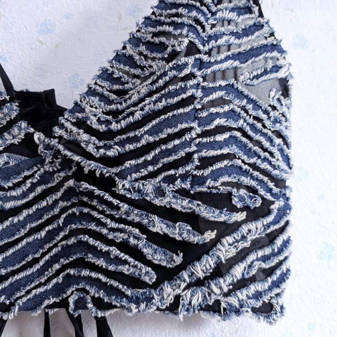 良品 Ameri TAYLOR OPAL DENIM BUSTIER