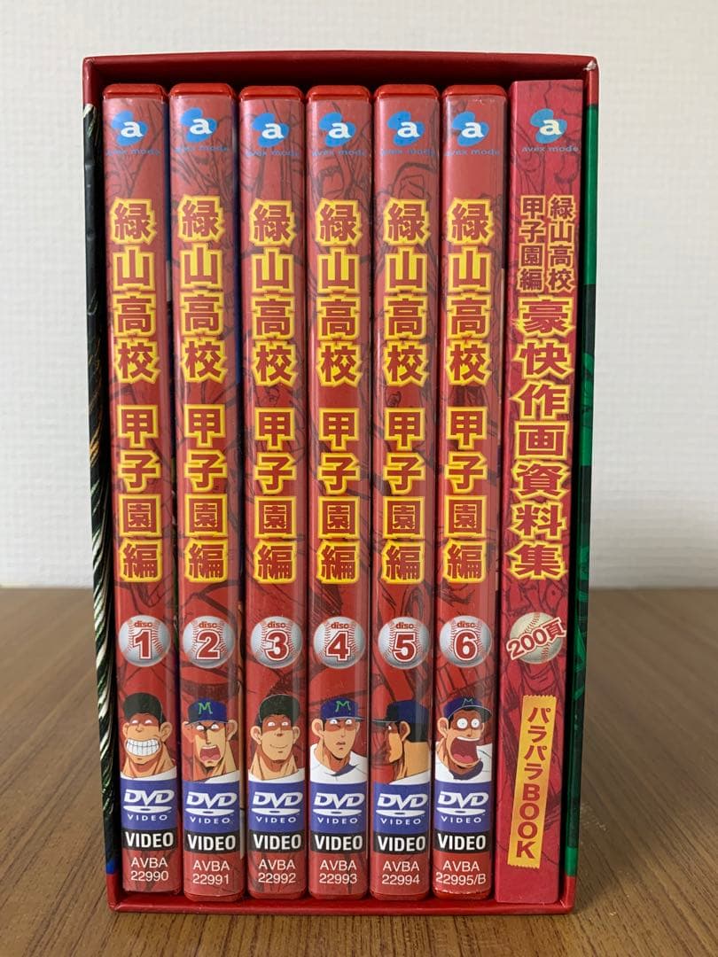 緑山高校 甲子園編 DVD-BOX〈6枚組〉　 豪快作画資料付　送料込　匿名配送