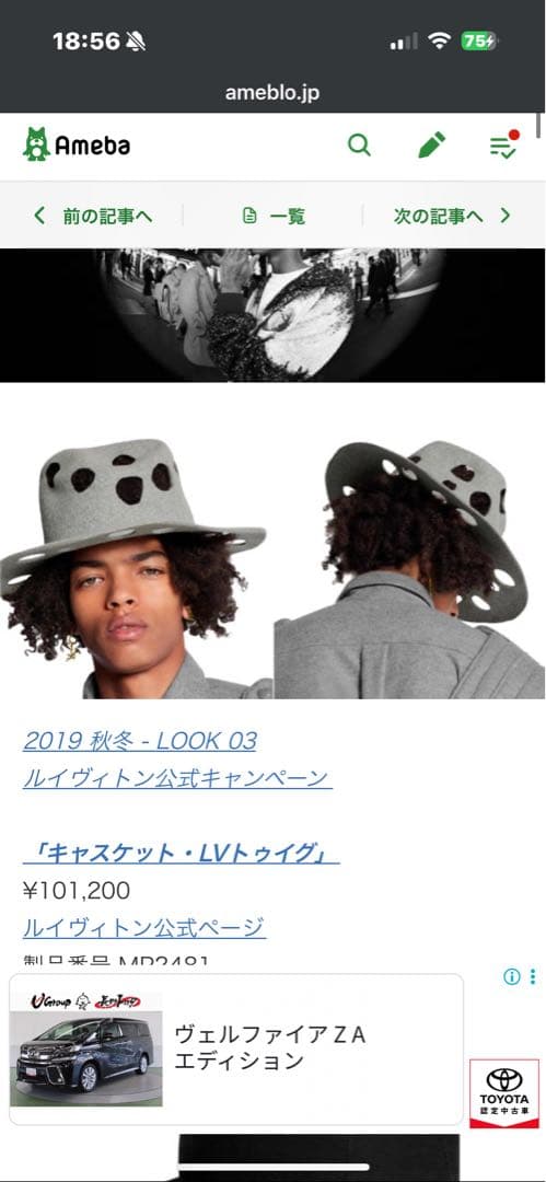 【極美品】Louis Vuitton virgil abloh チーズハット