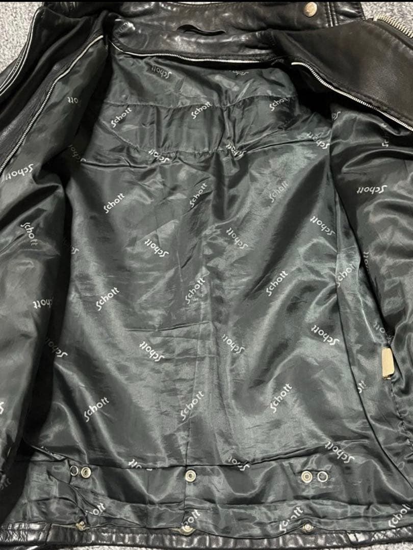 【希少・一点物】schott 641 ショット レザージャケット 38 USA製