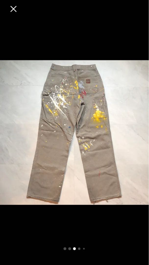 しろくま様 Carhartt ペイント ワークパンツ　ダック　雰囲気