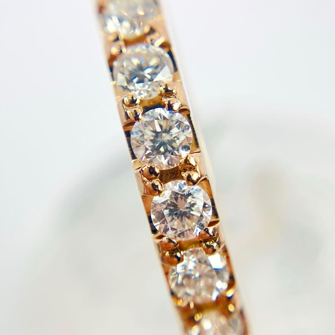 K18PG ダイヤモンド フルエタニティ リング D:1.00ct ダイヤきれい