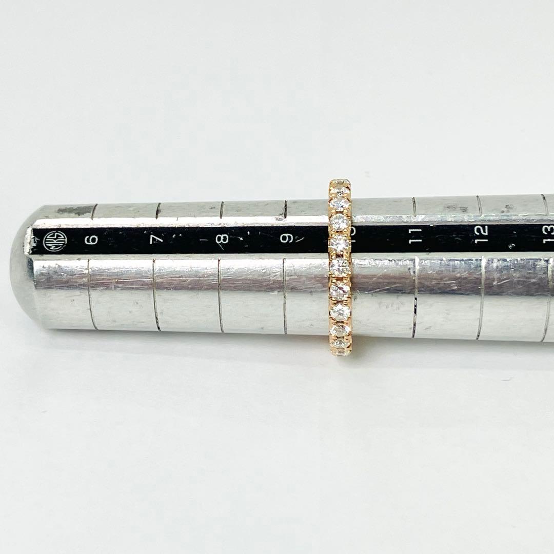 K18PG ダイヤモンド フルエタニティ リング D:1.00ct ダイヤきれい