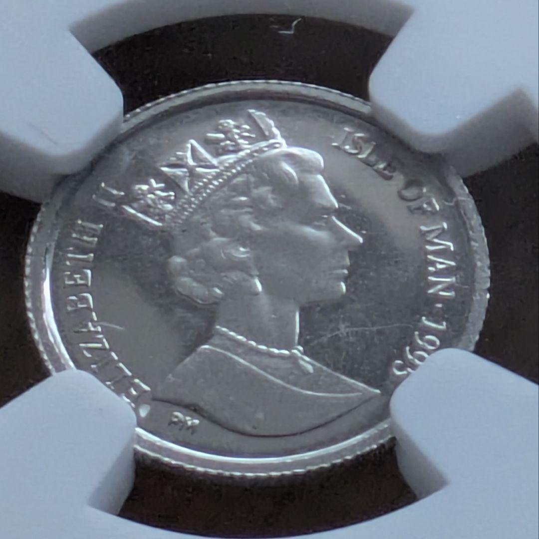 プラチナ★1995 マン島 1/25C TURKISH NGC MS64 マン島