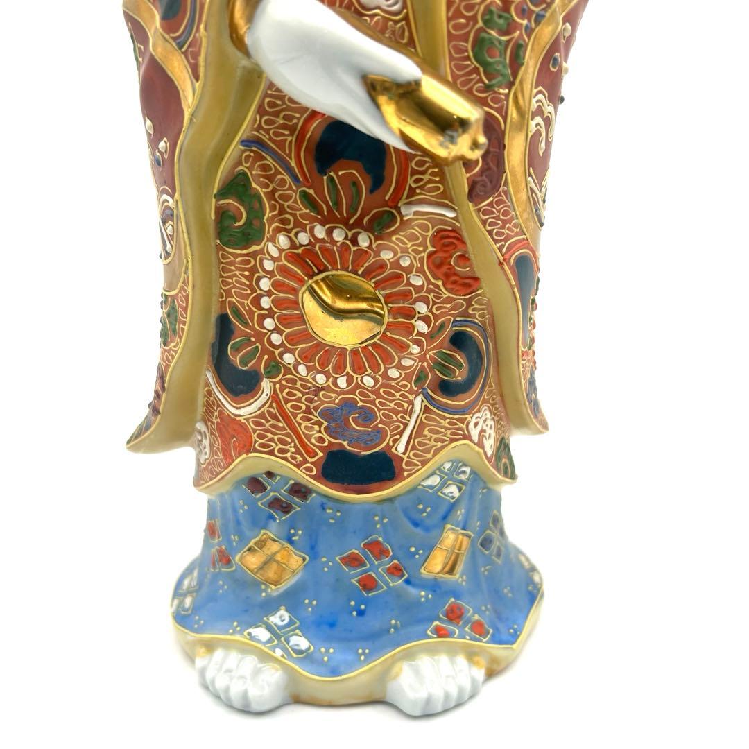 九谷焼　菊仙　観音菩薩　覾音様　縁起物 高さ37cm
