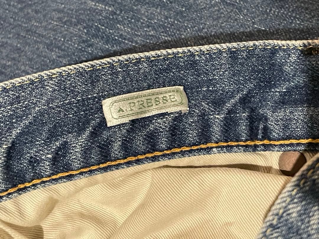 アプレッセ Washed Denim Wide Pants サイズ32