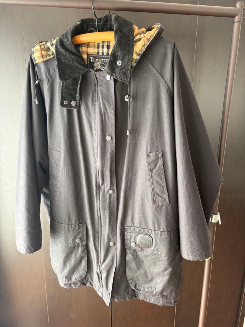 Burberry ワックスジャケット チェック裏地