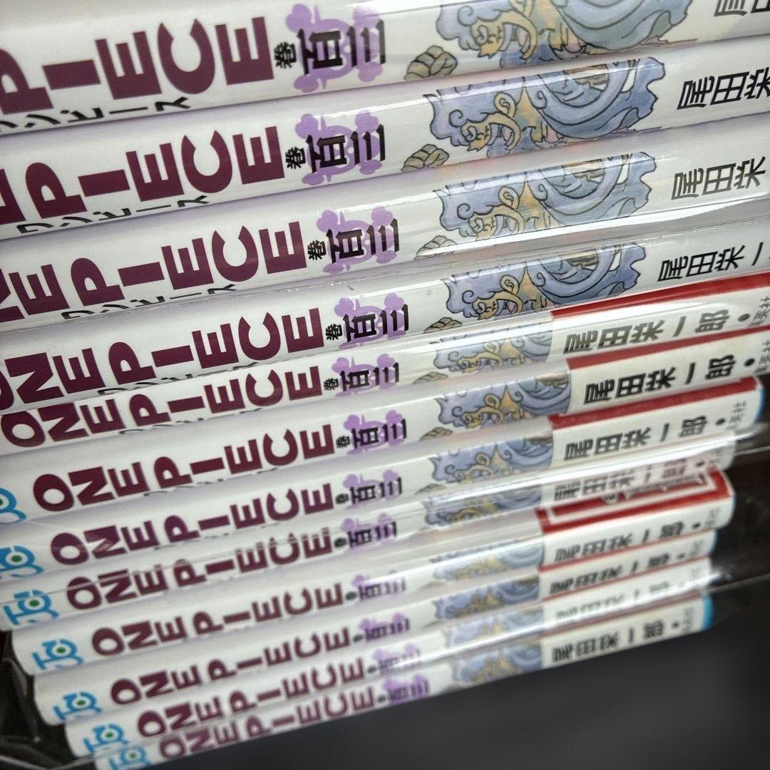 ONE PIECE 103巻初版12冊セット （帯付き、帯なし）チラシ８巻あり