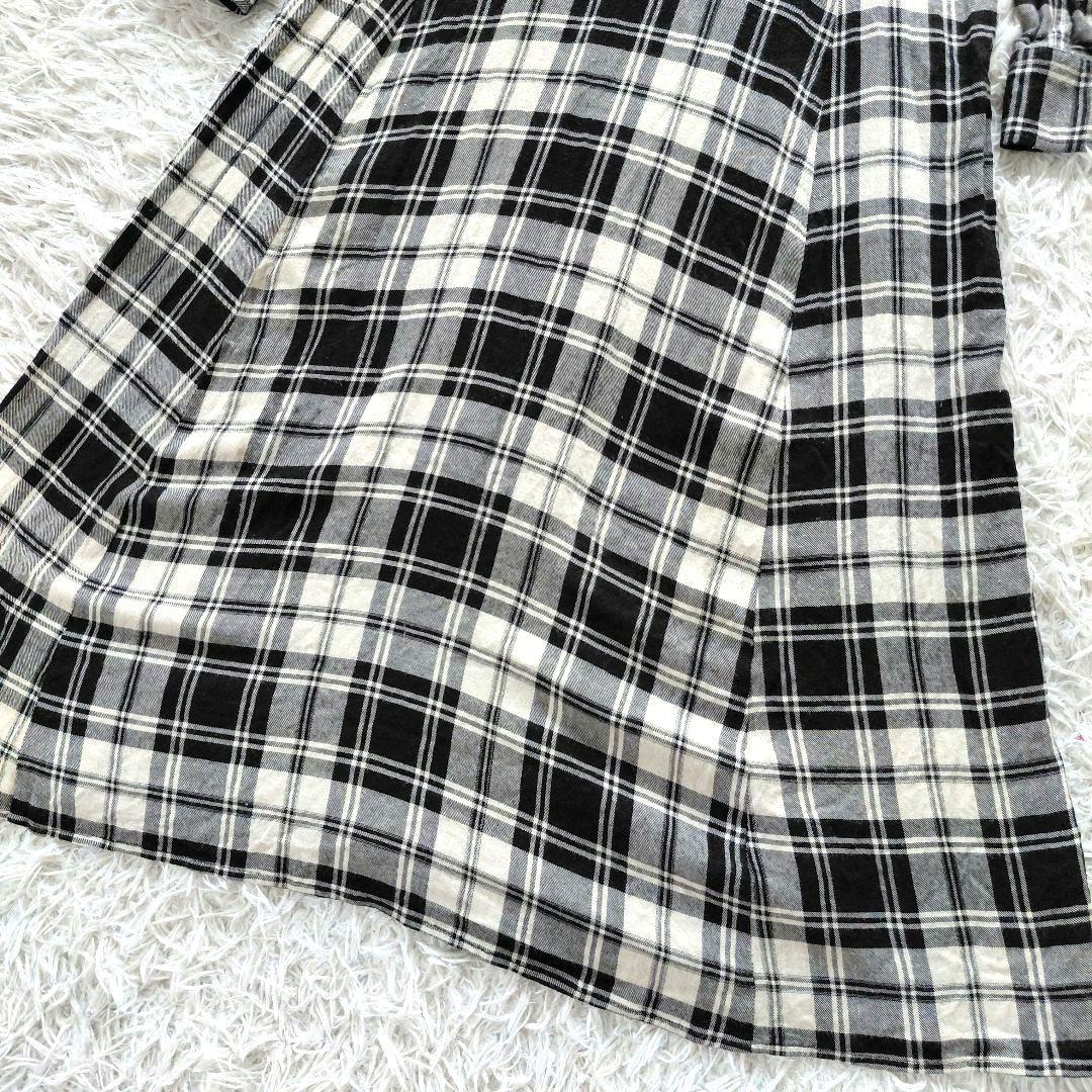 6 美品 ポロラルフローレン マキシ丈 Aライン チェック柄 シャツ ワンピース