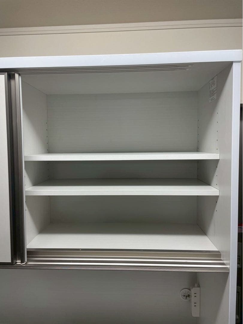 【美品】食器棚　キッチンボード　パントリー収納　ホワイト　カップボード　マナベ