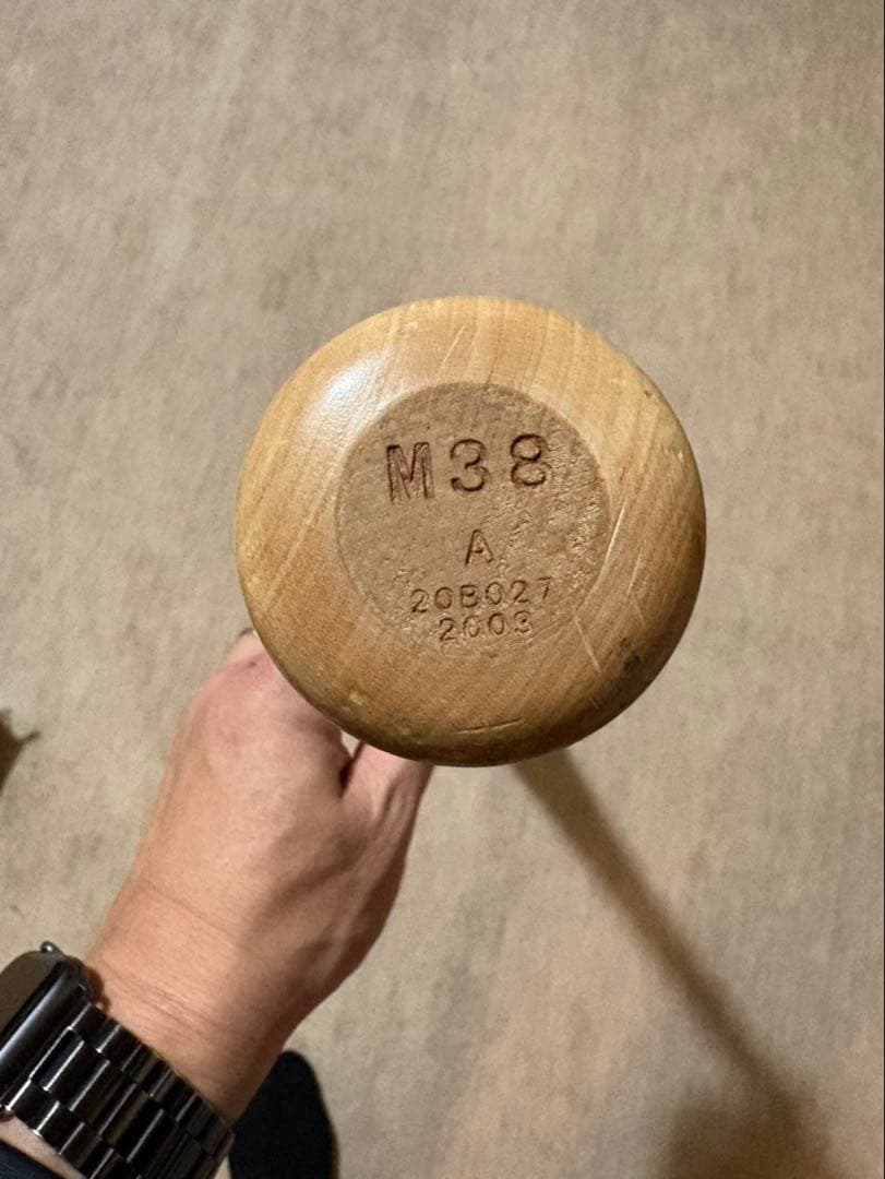 NPB木製バット　千葉ロッテ髙部選手