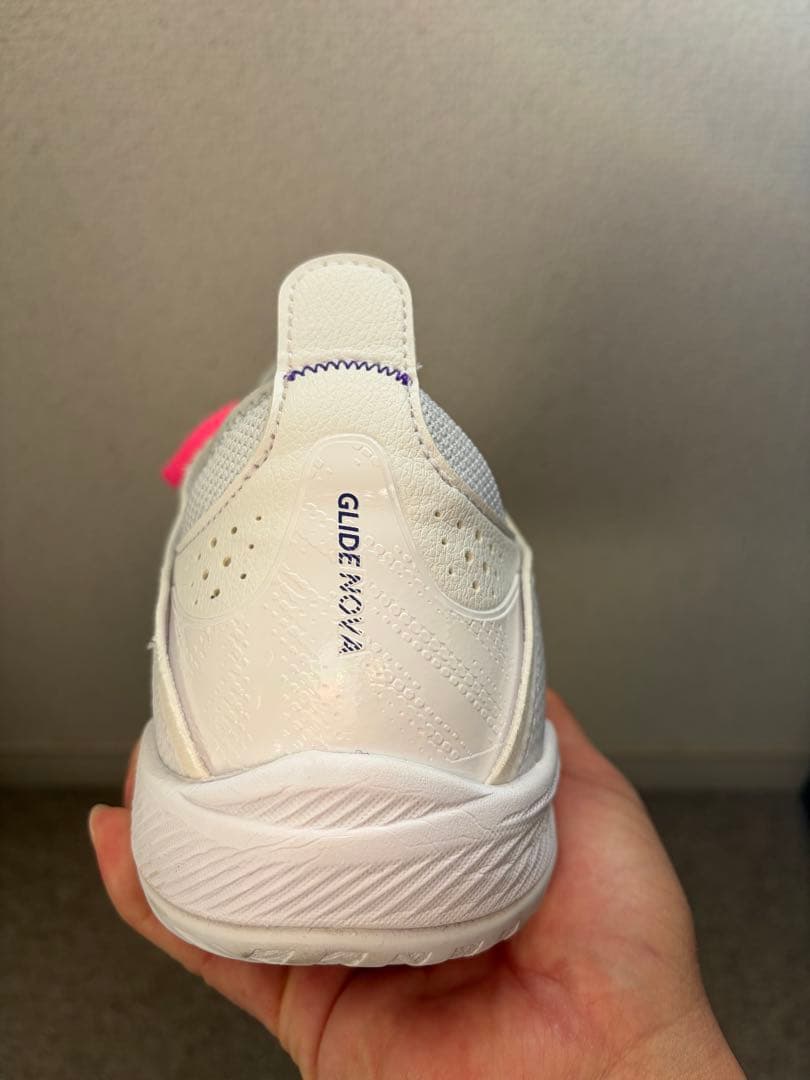【レア】asics GLIDE NOVA FF3 バッシュ　白プレミア紫