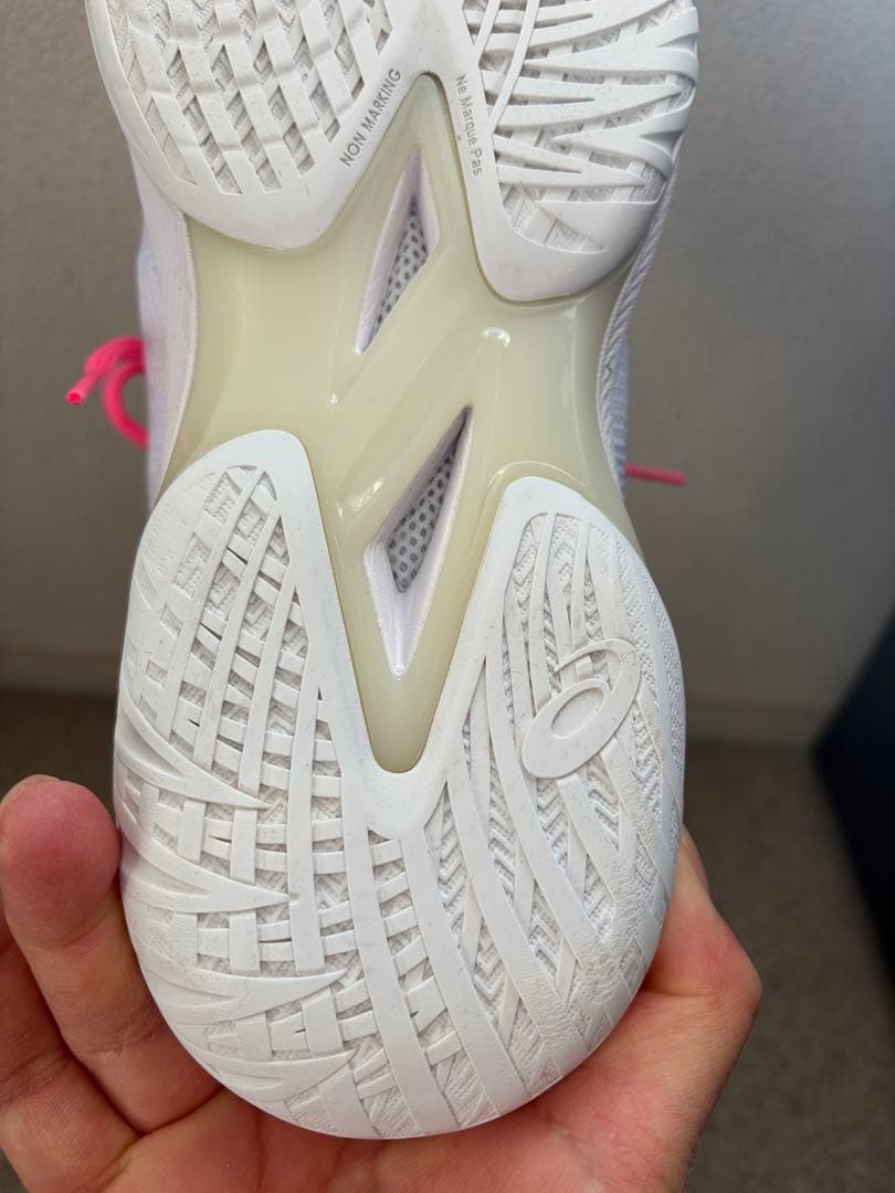 【レア】asics GLIDE NOVA FF3 バッシュ　白プレミア紫