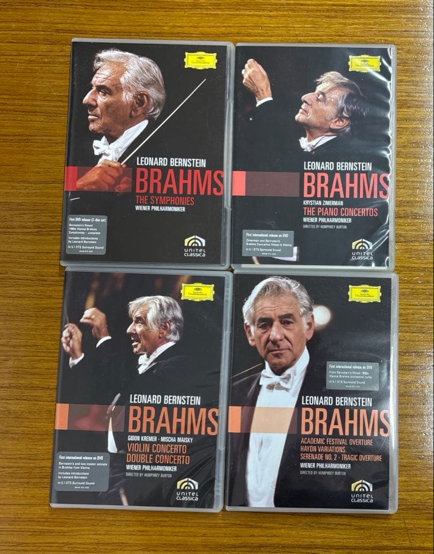 レナード・バーンスタイン　ブラームス　DVD５枚組