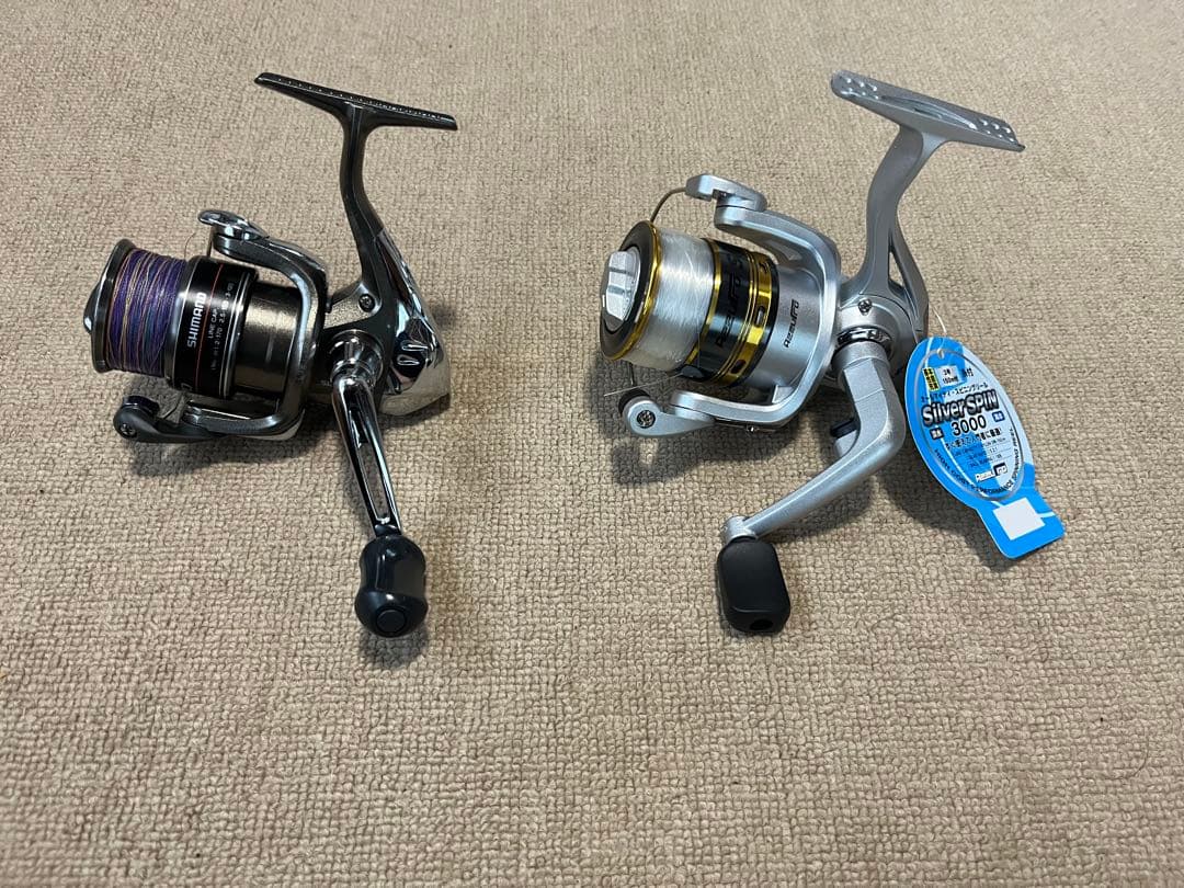 シマノ アリビオ2500 と シルバースピン3000未使用品 まとめ売り