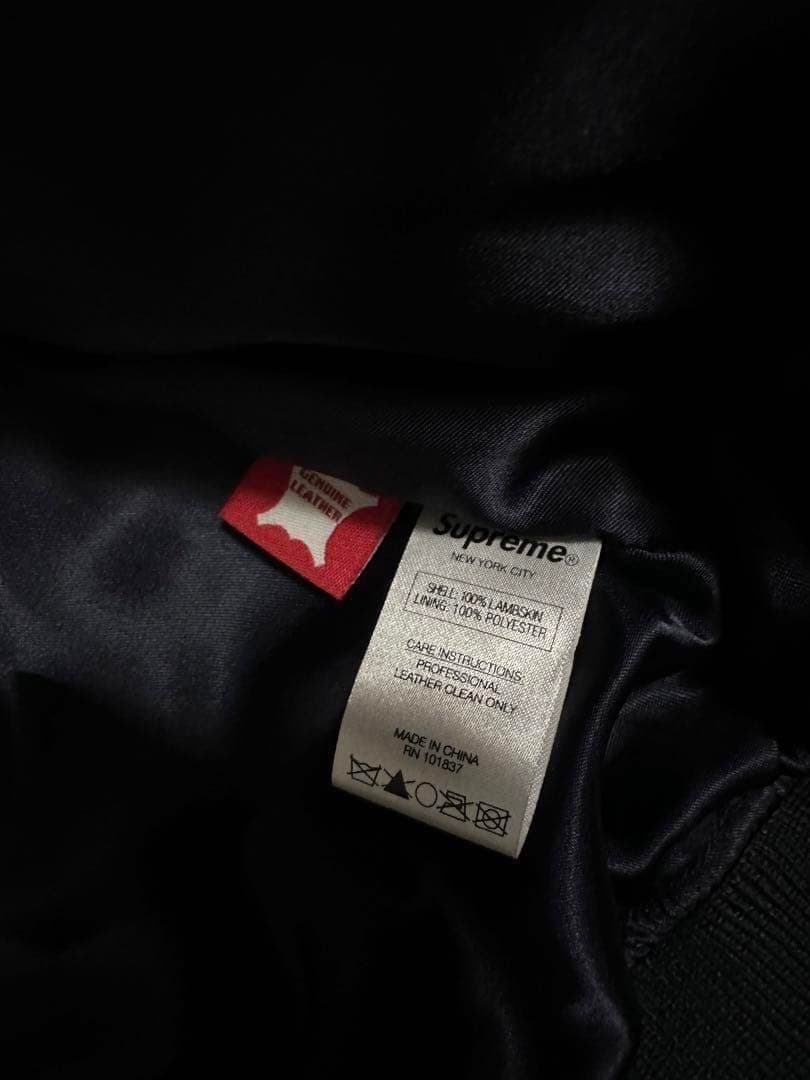【最安値】supreme ヤンキース　コラボ　レザージャケット【美品】
