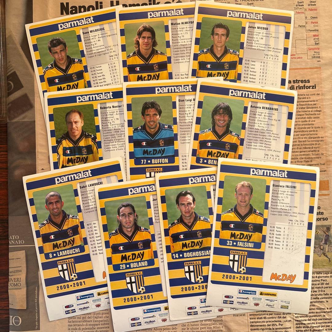 PARMA CALCIO 1999-2001 ポストカード　パルマ　セリエA