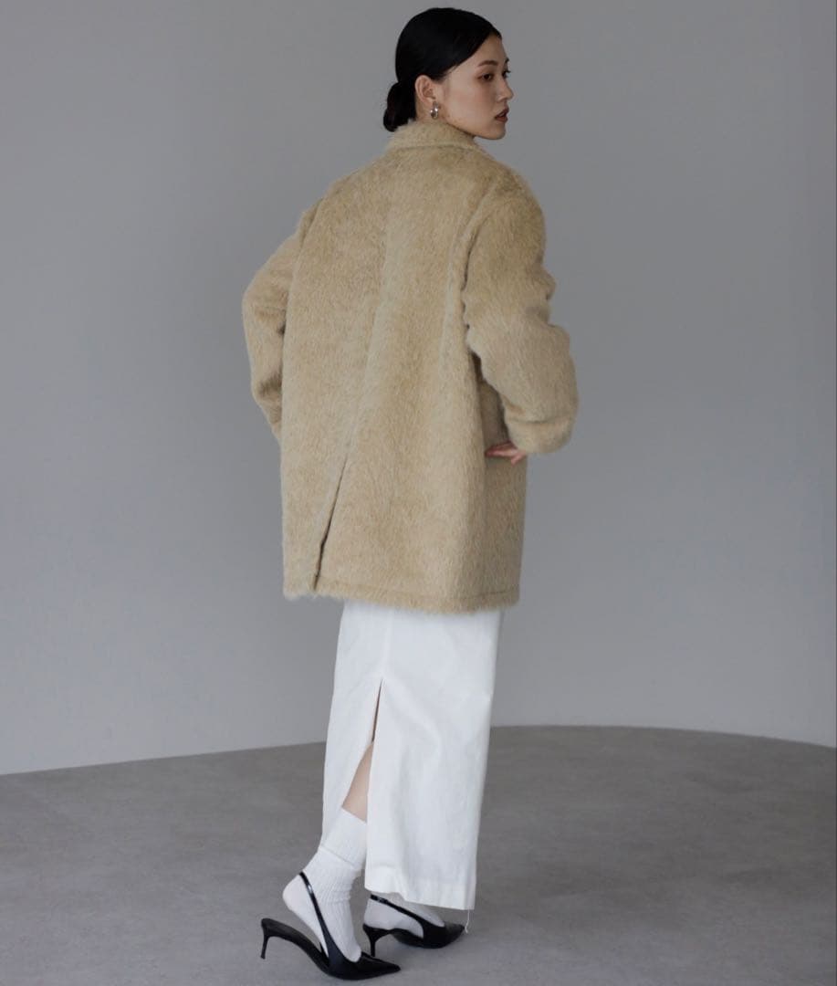 きくぼん様用【新品】完売品！ENC シャギージャコットベージュ