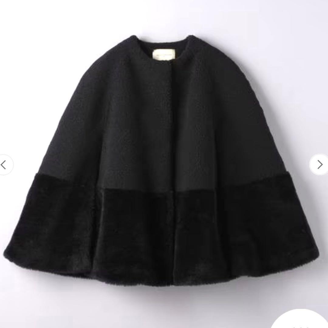 未使用 ☆ UNITED ARROWS ボア マントコート