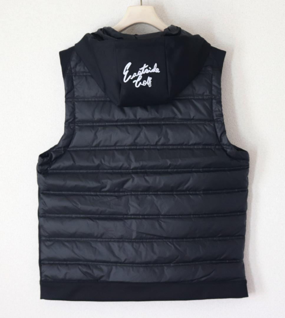 新品タグ付き【イーストサイドゴルフ】Zip Hoodie ダウンベスト 黒 M